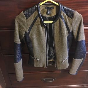 H&M Wool and Leather Blazer